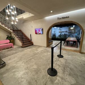 In the back you can watch them making ice cream fresh!  at Nieve de Olla in Mexico City