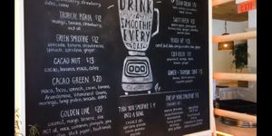 Menu at Plnthouse in Miami Beach