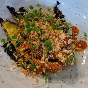 Braised sweetheart cabbage side at The Allotment Club in Okehampton