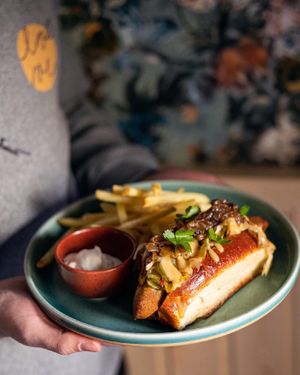 hot dog ❤️‍🔥 at Palo Verde in Prague