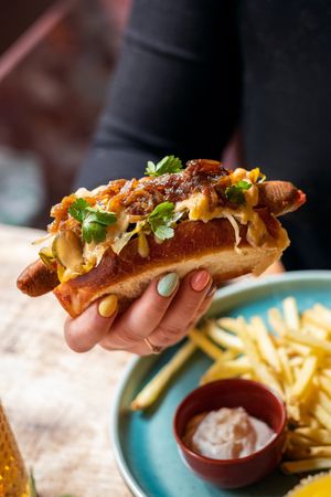 hot dog 🌭  at Palo Verde in Prague