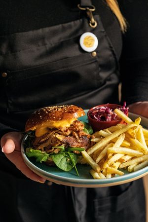 burger menu 🍔 at Palo Verde in Prague