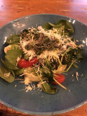 Tortellini filled with vegan ricotta and oyster mushrooms  at Palo Verde in Prague