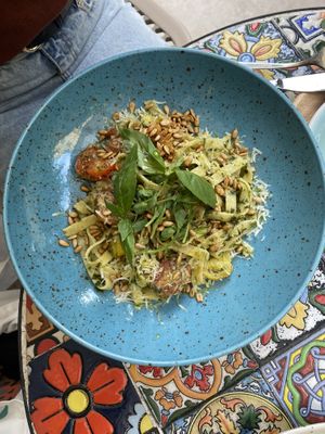 Tagliatelle basil at Palo Verde in Prague