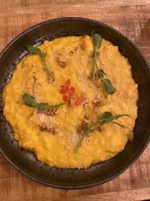 Pumpkin risotto  at Palo Verde in Prague