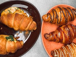 Homemade croissants at Palo Verde in Prague