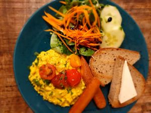 Scrambled Tofu at Palo Verde in Prague