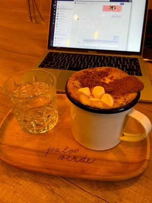 Hot chocolate with marshmallows? at Palo Verde in Prague