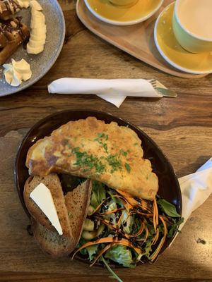 Kimchi omelette  #Veganuary at Palo Verde in Prague