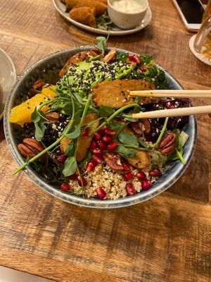 Vegan Buddha bowl - my favorite 😻   at Palo Verde in Prague