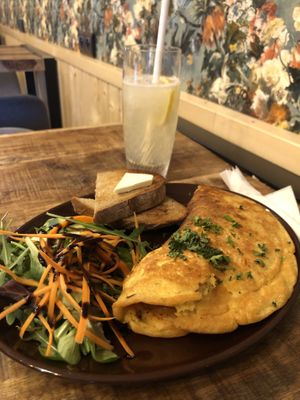 Kimchi omelette  at Palo Verde in Prague