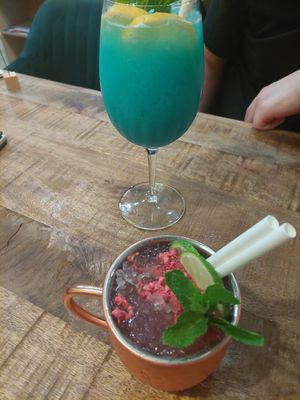 Swimming pool and Moscow Mule at Palo Verde in Prague