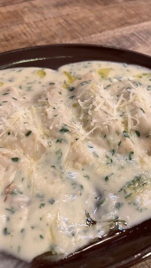 Mushroom ravioli   at Palo Verde in Prague