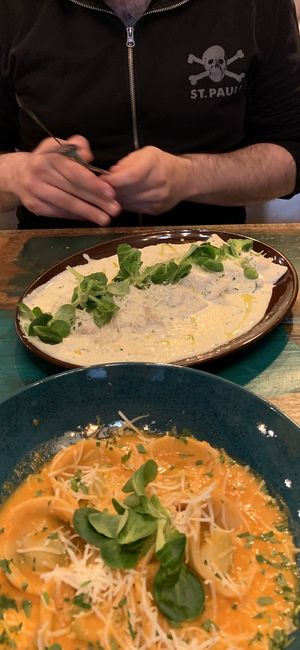 Ravioli and tortellini 😍  at Palo Verde in Prague