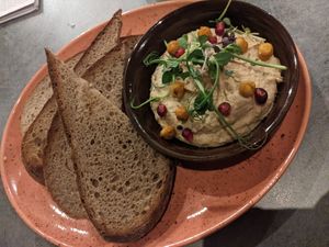 Delicious hummus! at Palo Verde in Prague