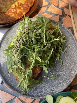 Avocado toast   at Palo Verde in Prague