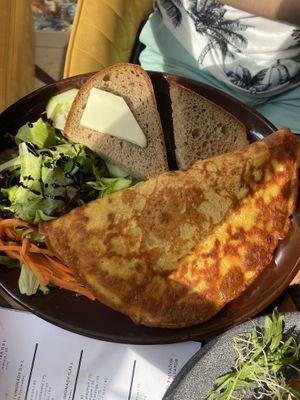Omelette with kimchi  at Palo Verde in Prague