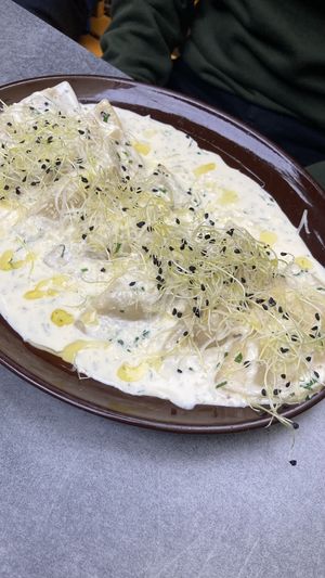 Mushroom ravioli   at Palo Verde in Prague