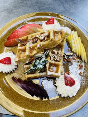 Maple Sirup Waffles  at Palo Verde in Prague