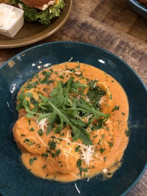 Basil tortellini  at Palo Verde in Prague