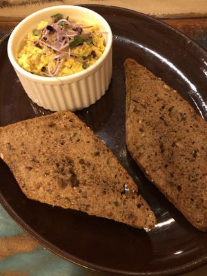 Egg tofu salad  at Palo Verde in Prague