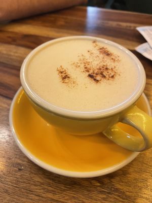 Very delicious chai latte which was the perfect temperature to drink!  at Palo Verde in Prague