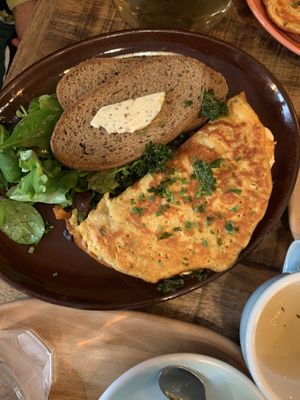 kimchi omelette  at Palo Verde in Prague