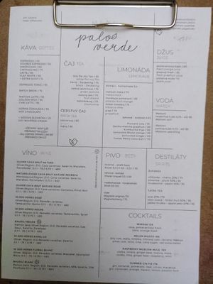 Getränke at Palo Verde in Prague