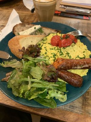 Scrambled tofu  at Palo Verde in Prague