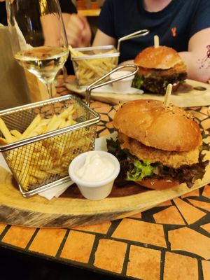 Kimchi burger at Palo Verde in Prague