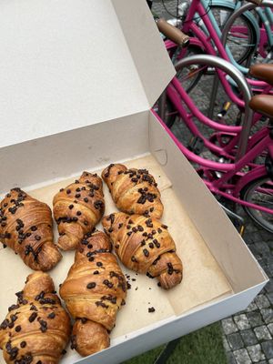 Hot croissants were put out just as we were leaving so we got six to take away! Unrealllll  at Palo Verde in Prague