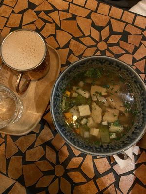 “Chicken” soup  at Palo Verde in Prague