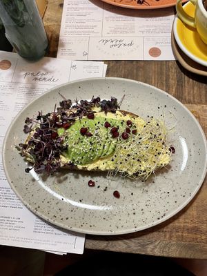 Avo & Tofu Toast  at Palo Verde in Prague