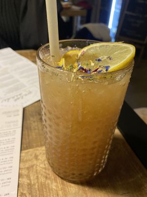 Pear and cinnamon lemonade   at Palo Verde in Prague