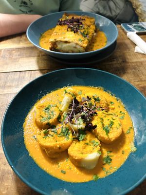 Lasagne and tortellini  at Palo Verde in Prague