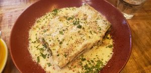 Spinash lasagna at Palo Verde in Prague