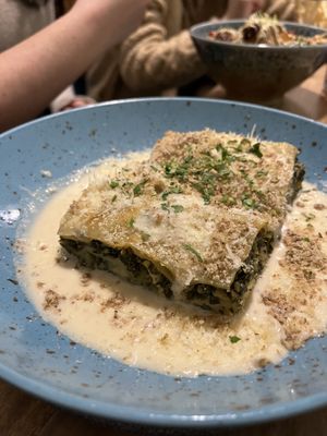 Spinach lasagne   at Palo Verde in Prague
