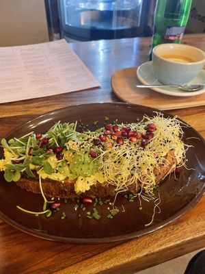 Avo & Tofu Toast   at Palo Verde in Prague