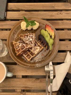 Maple waffles  at Palo Verde in Prague