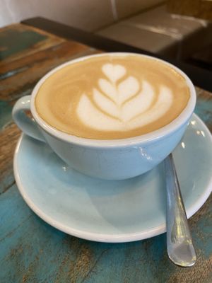 Coffee with oatmilk  at Palo Verde in Prague