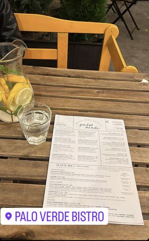 Menu   at Palo Verde in Prague