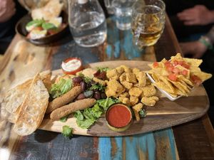 Tapas Sampler! It’s great and big.   at Palo Verde in Prague