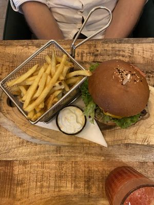 Bacon cheeseburger  at Palo Verde in Prague