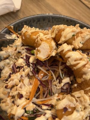 Vegan shrimp salad   at Palo Verde in Prague