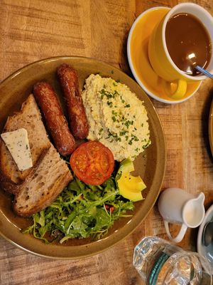 Scrambled tofu at Palo Verde in Prague