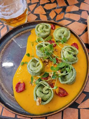 Spinach Pumpkin Tortellini at Palo Verde in Prague