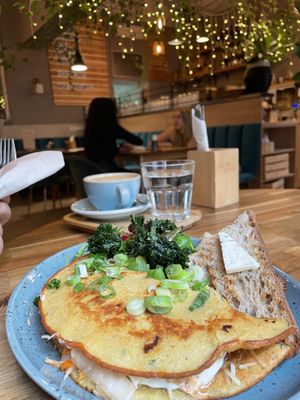 Kimchi omelette   at Palo Verde in Prague