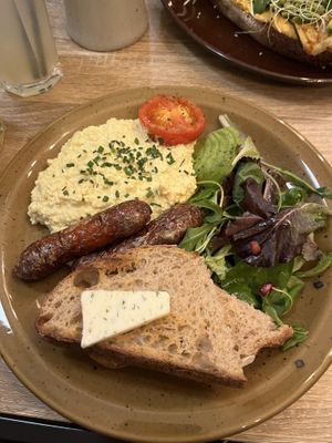 Scrambled tofu egg  at Palo Verde in Prague