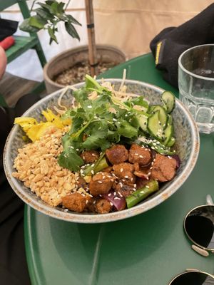 Kimchi rice bowl  at Palo Verde in Prague