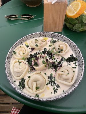 Mushroom homemade tortellini   at Palo Verde in Prague